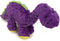 goDog Dinos Bruto Squeaky Plush Dog Toy, Chew Guard Technology - Purple, Large...