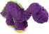 goDog Dinos Bruto Squeaky Plush Dog Toy, Chew Guard Technology - Purple, Large...