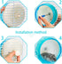 Silent Hamster Wheel Small Silent Hamster Wheel Non-Slip Pets Running Sports Exercise Wheel for Small Animal Hamster 4.7In in Diameter...