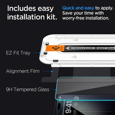 2 Packs for Samsung Galaxy S24 (6.2') Anti fingerprint Screen Protector film,Durable Double Shatterproof HD Tempered Glass Film,with Easy Install ...