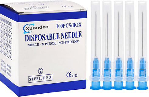 100 Pack 23 Gauge 1IN Lab Accessories,Individually Sealed Supplies...