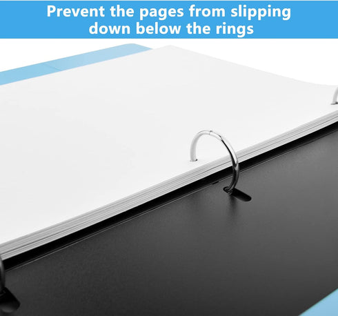 20 PCS Flat Sheet Lifters, Sheet Flatteners, Sheet Lifters Binders, Plastic Sheet Lifters, Protect Binder Page Sheet for 11-Inch x 8-1/2-Inch 3 Ri...