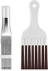 2 Pcs Air Conditioner Fin Comb, Evaporator Radiator Cleaning Brush, AC Coil Cleaner Stainless Steel Fin Comb, Refrigerator Coil Cleaning Whisk Bru...