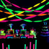 NICROLANDEE Blacklight Party Decorations - 4 Rolls Glow Crepe Paper Fluorescent Neon Streamers for Wedding, Birthday, Fiesta, Prom Dance, Party Ph...