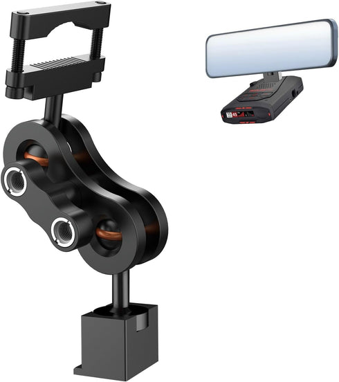 Radar Detector Mount Rearview Mirror Bracket,Car Truck Mirror Radar Mount Bracket,Aluminum Rearview Mirror Rod Mount (for Escort Max360c Max 3 IX ...