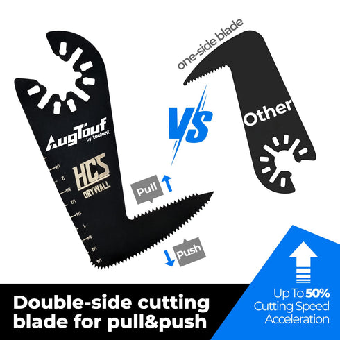 toolant HCS Oscillating Saw Blades for Drywall Cutting 2PCS, 2-in-1 Mutitool Drywall Blades with Quick Release Design...