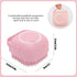 Dog Cat Bath Brush Comb Silicone - Dog Bath Brush Scrubber Pet Brush Bath Brush For Cats Dogs With Soap Dispenser Grooming Cleaning (Pink)...