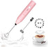 Milk Frother Handheld, Gbivbe Rechargeable Whisk Drink Mixer for Coffee with Art Stencils, Mini Foamer for Cappuccino, Hot Chocolate Match, Frappe...