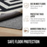 GORILLA GRIP Felt and Natural Rubber Stay in Place Slip Resistant Rug Pad, 1/4in Thick, 2x3 FT Protective Padding Under Area Rugs, Cushioned Gripp...