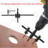 Adjustable Circle Hole Saw Drill Bit Set Cutter 30-200mm Heavy Duty Wood DIY Woodworking Tool Black...