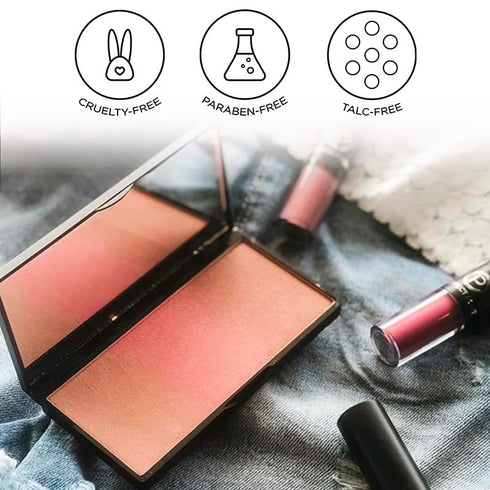 Bronzed and Beautiful Pressed Makeup Powder by Pure Cosmetics – All-in-One, Ombre Mineral-Based Highlighter, Blush, Contour, Bronzer & Glow Kit - ...