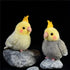 Nohito Realistic Yellow Cockatiel Parrot Bird Plush Toy Stuffed Animal Simulation Fake Bird Cockatoo Stuffed Animals Cute Little Bird Plushie Doll...
