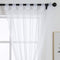 ZebraSmile 1 Panel Tab Top Voile Curtains Loop Sheer Curtains Transparent Window Drapes for Living Bedroom Divide Wedding Big Window Curtains Whit...