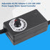 AC to DC Adapter Converter 3-12V 2A Adjustable Power Supply Motor Speed Controller with US Plug...