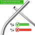Vinaco Stainless Steel Smoothie Straws, 0.4'' Extra Wide Reusable Metal Drinking Straws for Milkshake, Smoothie, Beverage, Set of 4 with 1 Cleanin...