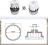 Oil Filter Wrench,64mm 14 Flute Oil Filter Remover Tool,Aluminum Heavy Duty Oil Filter Wrench Engine Oil Filter Socket Compatible with Toyota,Lexu...