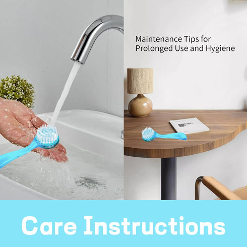 2 Pcs Face Brushes for Cleansing Set Small Manual Exfoliating Brushes for Cleaning Face Spa & Makeup Removal Charcoal Infused Scrubbing Brushes Id...