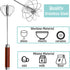 Semi-automatic Whisk, Stainless Steel Egg Beater, Hand Push Rotary Whisks Mixer Stirrer for Making Cream, Whisking, Beating and Stirring...