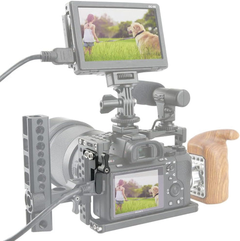 NICEYRIG Cable Clamp Lock Applicable for HDMI USB Cable, Compatible with Sony A7III A7RIII A7RIV A7II A7SII A7RII A9 Camera Cage...