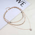Bohemia Layered Disc Choker Necklace Tiny Disc Chain Necklace Gold Paperclip Chain Necklace Disc Coin Pendant Necklace Jewelry for Women and Girls...