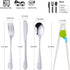 Kids Silverware, Stainless Steel Children Flatware Set, Toddler Utensils Set of 2, Silver...