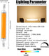 118mm 20W R7S LED Bulb (4 Pack) 200W Halogen Equivalent 118mm J-Type High Brightness 20W 120V R7S Base 3000K Warm White J Type T3 118mm Double End...