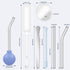 Tonsil Stone Removal Kit,9 Pcs Tonsil Stone Remover Vacuum with Light, Manual Style Cleaner Tonsil Stone Cupping Tool with Tongue Depressor, 5X Ma...