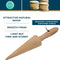 O'Creme Pizzelle Roller/Krumkake Cone/Ice Cream Cone Mold, 9.25 Inches Strong and Smooth - Beechwood...