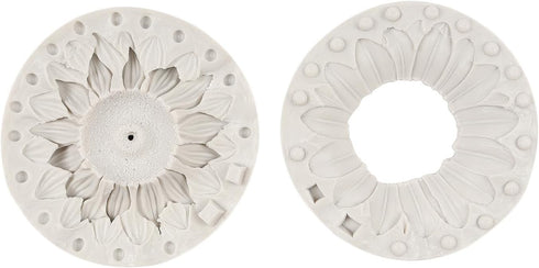 Large Sunflower Silicone Molds 3D Flower Fondant Molds for Cake Decorating Cupcake Topper Candy Chocolate Flower Soap Wax Candle Polymer Clay Gum ...