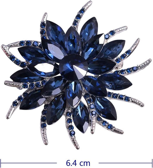 Flower Brooches for Women Brides Created Crystal Brooch | Flower Pins for Clothes | Bouquet Brooches Flower Pin | Brooches for Women Dress | Jewel...