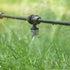 1/4 Inch Drip Irrigation Misting Nozzles Fittings, 30 Pieces Three-Way Atomizing Nozzle with Anti-leak Locked Barbed Irrigation Connector for 1/4 ...