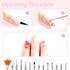 15pcs Nail Paint Brushes Set, Nail Art Brushes for Gel Polish with Rhinestone Picker, Nail Detailing Brush Makeup Brushes Set for Cleaning Fingern...