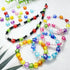 200 Pieces 12mm Acrylic Flower Beads Mix Candy Colors Smooth Spacer Beads Flower Shape Beads for DIY Craft Jewelry Making Bracelets Necklaces Earr...