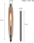WSD Sketch Up 5.6mm Mechanical Pencil Mechanical Clutch with Built Sharpener (Gold)...