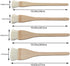 Creative Mark Hake Paintbrush Set 4PCS Professional Soft White Goat Hair Stitch-Tied Brushes for Wash, Background Work,Watercolor and Ceramic Pott...