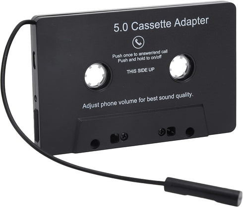 PUSOKEI Car Cassette Audio Receiver, Bluetooth 5.0 Cassette to Aux Adapter, Tape Player MP3 Cassette Player Adapters Audio Converter with Calling ...