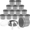 30 Set Plastic Cream Jars with Lids Spoons 3.4oz/100ml Refillable Cosmetic Pot Jars Leakproof Empty Travel Jar Concentrate Containers for Lotion F...