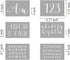 Letter Stencils for Painting on Wood - 42 Pack Large Alphabet Stencil Templates with Numbers and Signs, Reusable Letters and Numbers Stencils in 2...