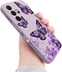 Galaxy Note 20 Ultra Case for Women Girls Cute Butterfly Camera Lens Protector Soft TPU Bumper Silicone Shockproof Protective Cover Phone Case for...