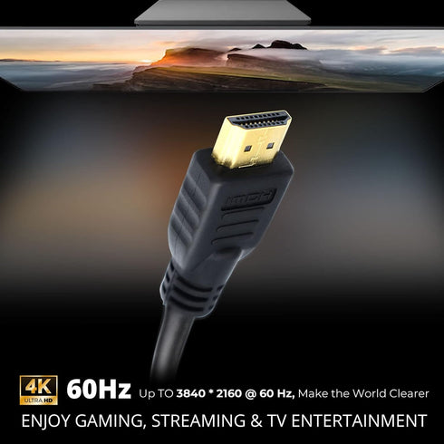 Master Cables HDMI Cable 6.5 Feet (2 m) 3D 4K, Audio Return Channel, High-Speed, Ethernet Enabled, Gold Plated, Compatible with Roku, Computer, PS...