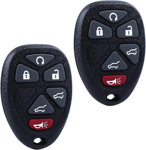 Car Key Fob Keyless Entry Remote for 2007-2014 Chevy Tahoe, Suburban, GMC Yukon XL 1500 and 2500 OUC60270, OUC60221, 315Mhz Set of 2...