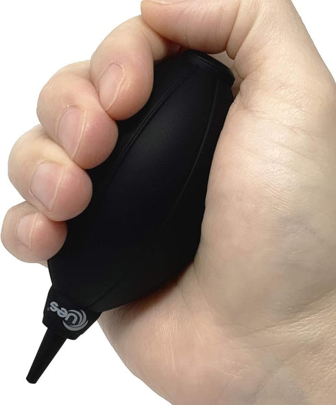 UES Air Blower Dust Blaster for Digital, DSLR, SLR Cameras Sensor Lens Cleaning, Rubber Bulb Air Pump Dust Blower Cleaner - Black...