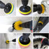 1Pcs 5" White Drill Brush Attachment for Cleaning Carpet Leather and Upholstery Kit...