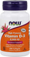 NOW Supplements, Vitamin D-3 2,000 IU, High Potency, Structural Support*, 240 Softgels...