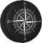 14 Inch Spare Tire Cover Weatherproof Sun Protection Wheel Tire Cover Universal Fit Trailers RV SUV Truck Camper Travel Compass...