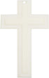 Large Luminous White Cross White 6 x 10 Plastic Glow in the Dark Wall Plaque...