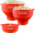Popcorn Powder's Collapsible Microwave Popcorn Popper (Red)...