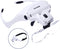 YOCTOSUN Head Mount Magnifier with 2 Led Professional Jeweler's Loupe Light Bracket and Headband are Interchangeable...