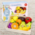 Wooden Play Food for Kids Kitchen Cutting Fruits Toys for Toddlers Pretend Vegetables Gift for Boys Girls Educational Toys...