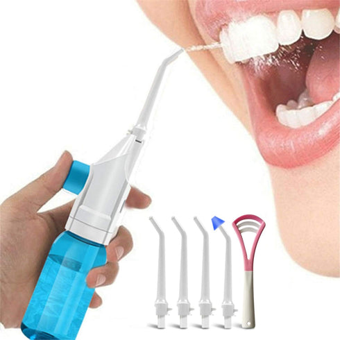 Portable Oral Irrigator Water Flosser Dental Water Toothbrush Toothpick Nasal Irrigator Implement Teeth Cleaner Oral Hygiene flossers for Home Tra...
